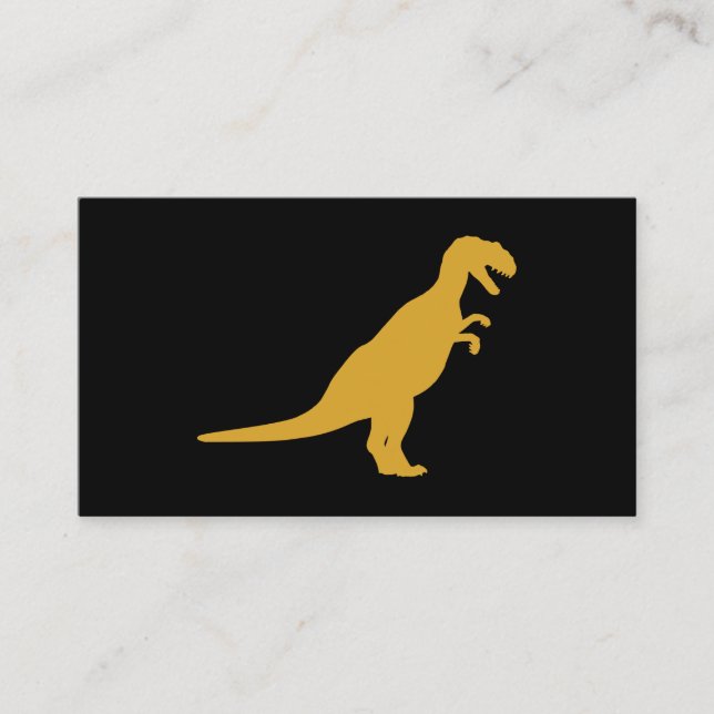 Dinosaurier Yellow Visitenkarte (Vorderseite)