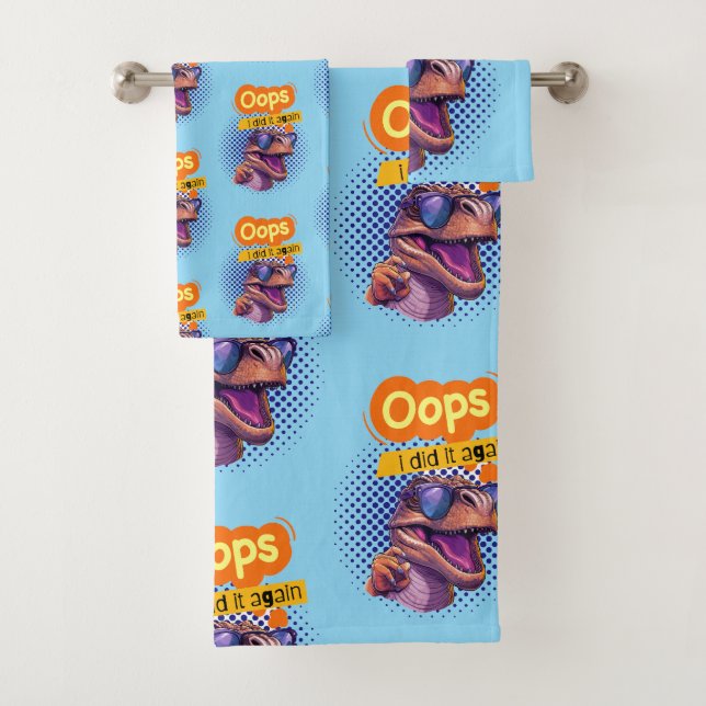 Dinosaurier-Zitat Badhandtuch Set (Insitu)