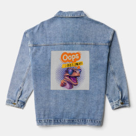 Dinosaurier-Zitat Jeansjacke