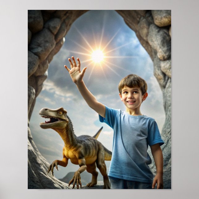 Dinosaurierabenteuer - Erkundung im Freien Poster (Vorne)