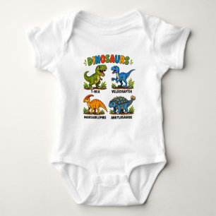 Dinosaurierarten Lernen für Kinder Baby Strampler