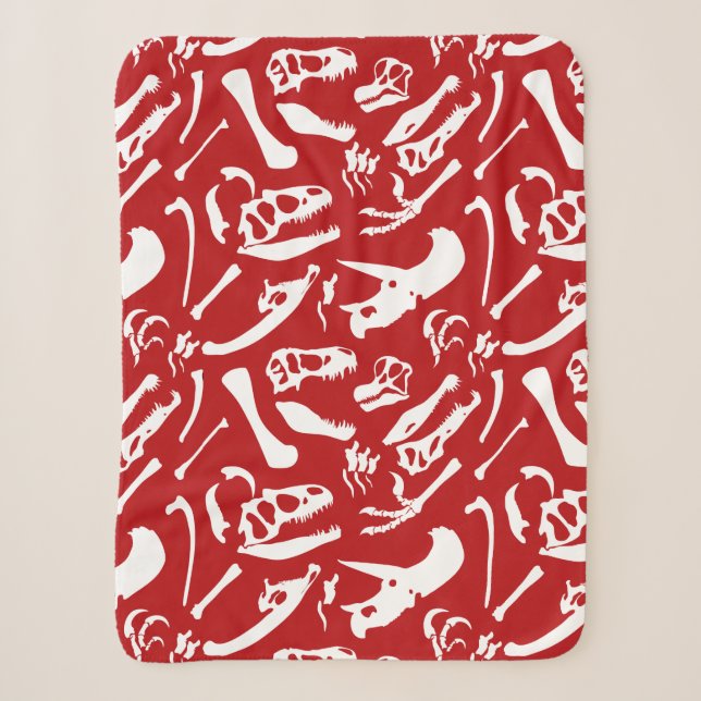 Dinosaurierknochen (rot) sherpadecke (Vorderseite)