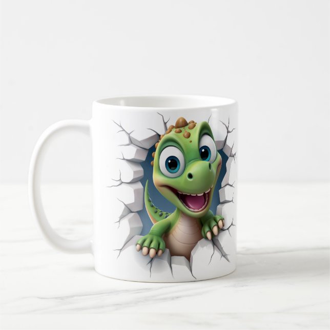 Dinosaurierloch im Baby Kaffeetasse (Links)