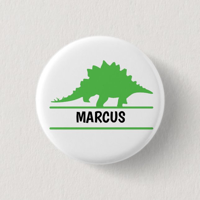 Dinosauriername Button (Vorderseite)