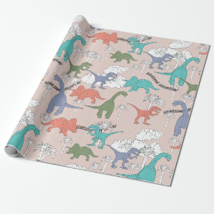 Dinosaurierpapier Geschenkpapier