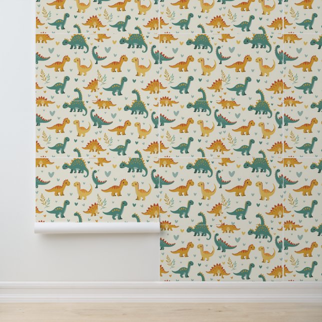 Dinosauriertapete Tapete (Anwendung)