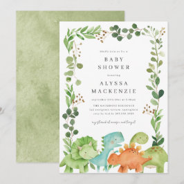 Dinosaurs Baby Shower Invitation Einladung