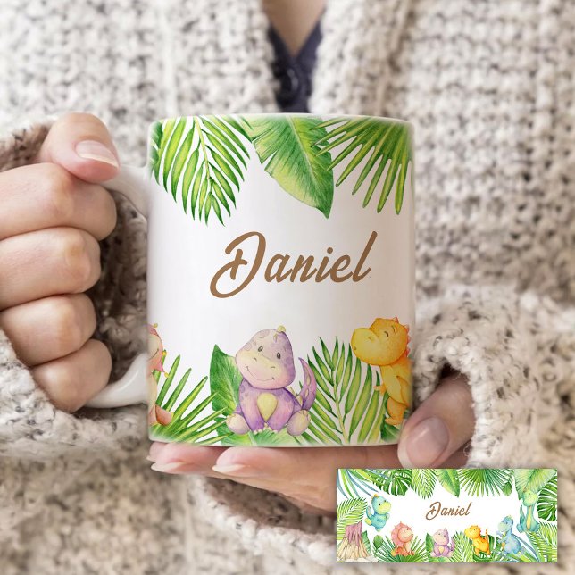 Dinosaurs Baby Zweifarbige Tasse (Von Creator hochgeladen)