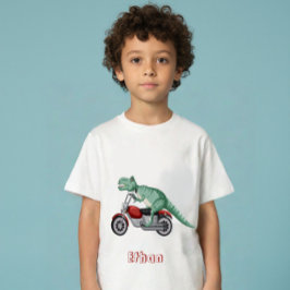 Dinosaurs personalized name baby t-shirt
