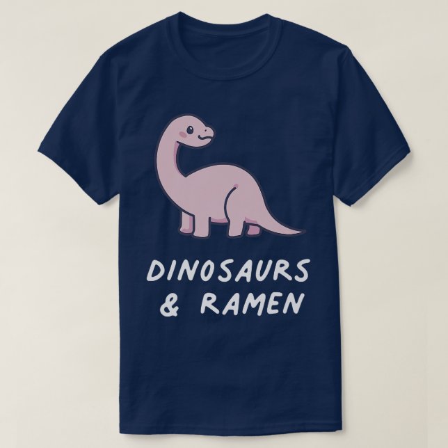 Dinosaurs & Ramen Kawaii Lover Anime Pastel Goth A T-Shirt (Design vorne)