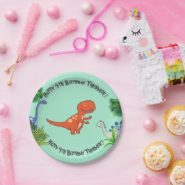 Dinosaurs Rock Birthday Party Pappteller