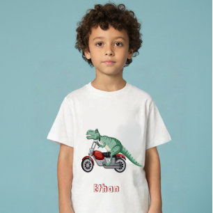 Dinosaurus personalisierter Name Baby T-shirt