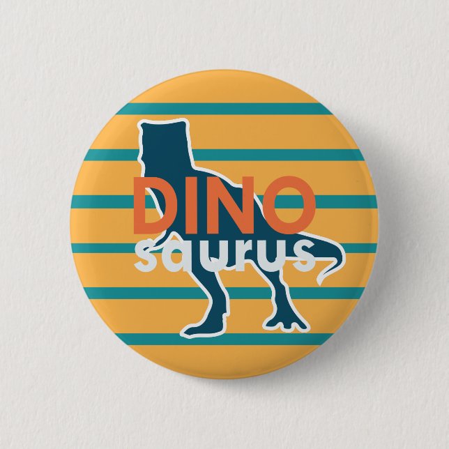 Dinosaurus Prähistorisches Jurassik-T-Rex-Tier Button (Vorderseite)