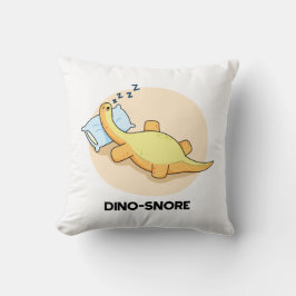 Dinosnore Funny Sleeping Dinosaurier Pun Kissen