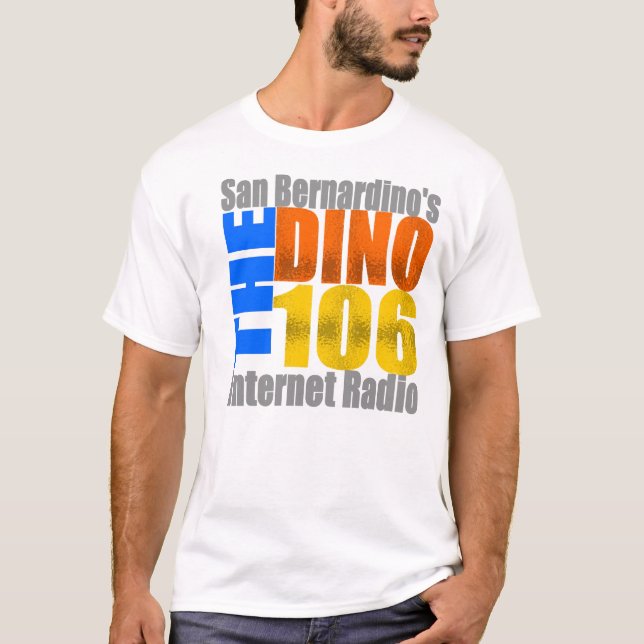 DINOTHROWBACKLOGOWHT T-Shirt (Vorderseite)