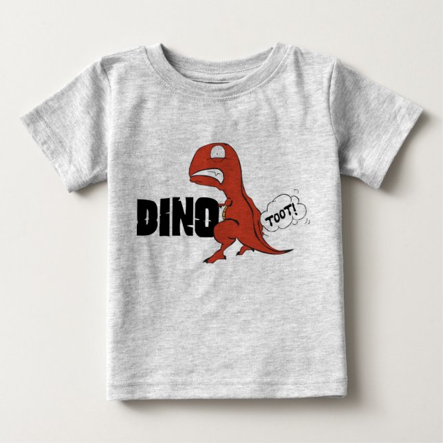 DinoToot: T-Rex Baby Baby T-shirt (Vorderseite)