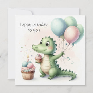 dinozaur birthday Personalize Custom Karte