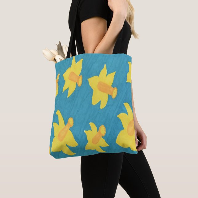 Dioden auf Blue Background Tote Bag Tasche (Von Nahem)