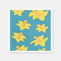Dioden über blaues Hintergrundpapier Napkins