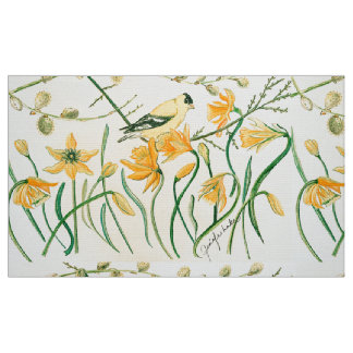Dioden und Goldfinch-Stoffe Stoff