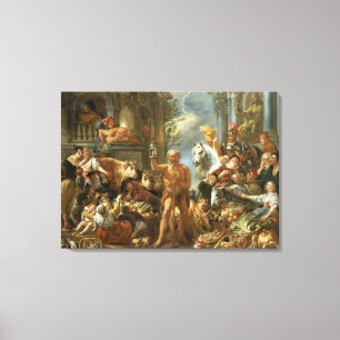 Diogenes, der nach einem ehrlichen Mann, c.1650-55 Leinwanddruck