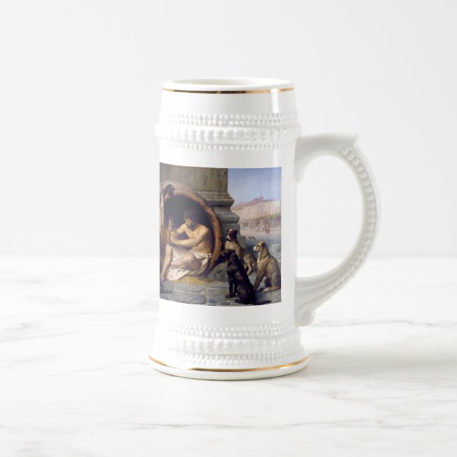 Diogenes umgeben von Hunden - von Jean Leon Gerome Bierglas (Rechts)
