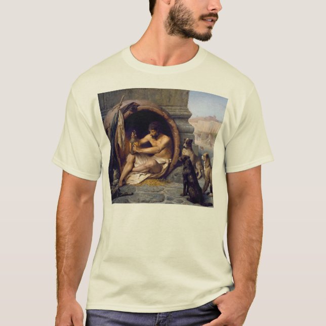 Diogenes umgeben von Hunden - von Jean Leon Gerome T-Shirt (Vorderseite)