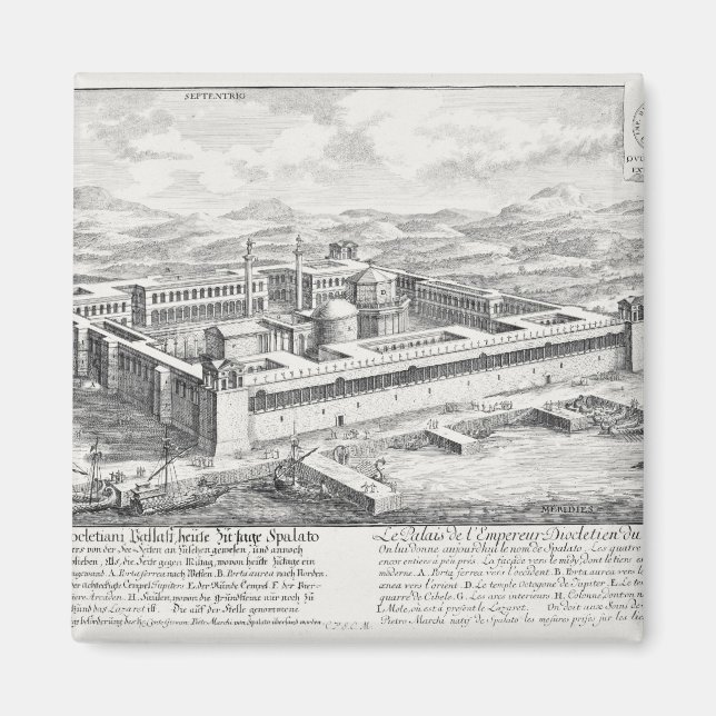 Diokletianpalast (245-313), Split, Jugoslawien, Magnet (Vorne)