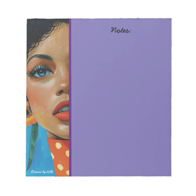 Dionne von KAB Notepads Notizblock (Vorderseite)