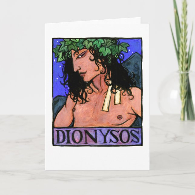Dionysos Gruß-Karte Karte (Vorderseite)