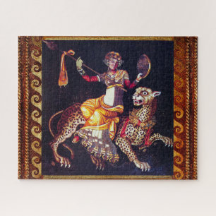 DIONYSOS MIT EINEM SPEER REITEND AUF EINEM LEOPARD