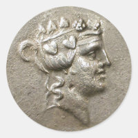 Dionysus Tetradrachm-Aufkleber