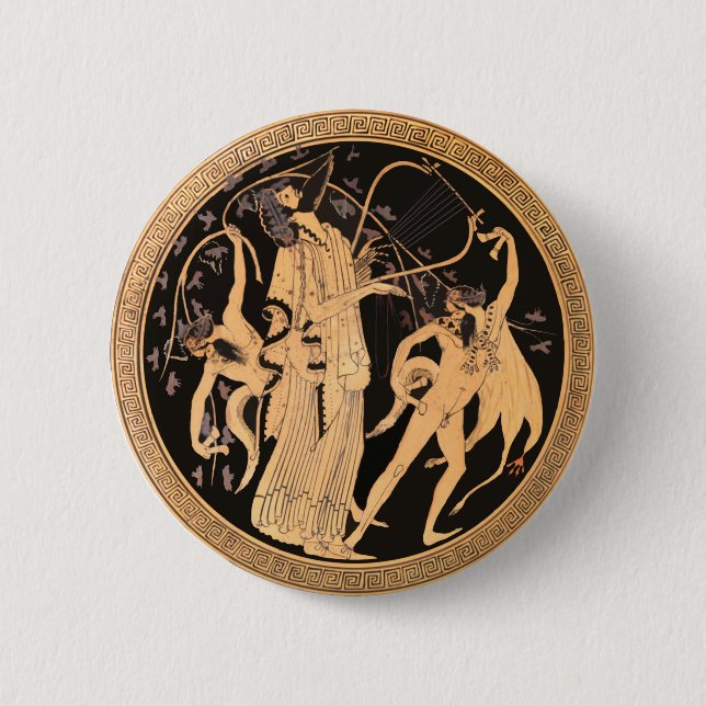 Dionysus und die Satyrer Button (Vorderseite)