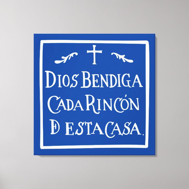 Dios bendiga cada rincon leinwanddruck (Vorderseite)