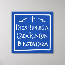 Dios bendiga cada rincon leinwanddruck