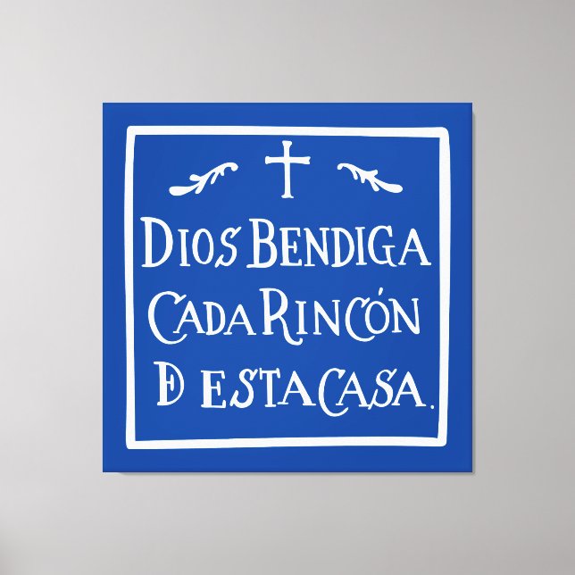 Dios bendiga cada rincon leinwanddruck (Vorderseite)