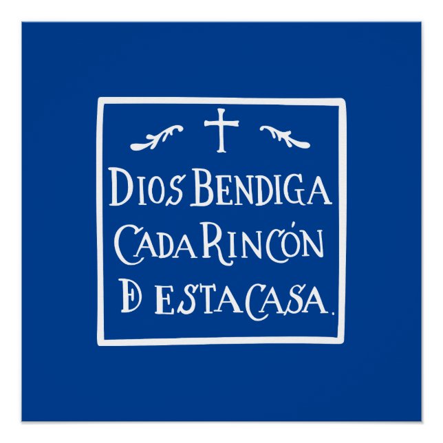 Dios bendiga cada rincon poster (Vorderseite)