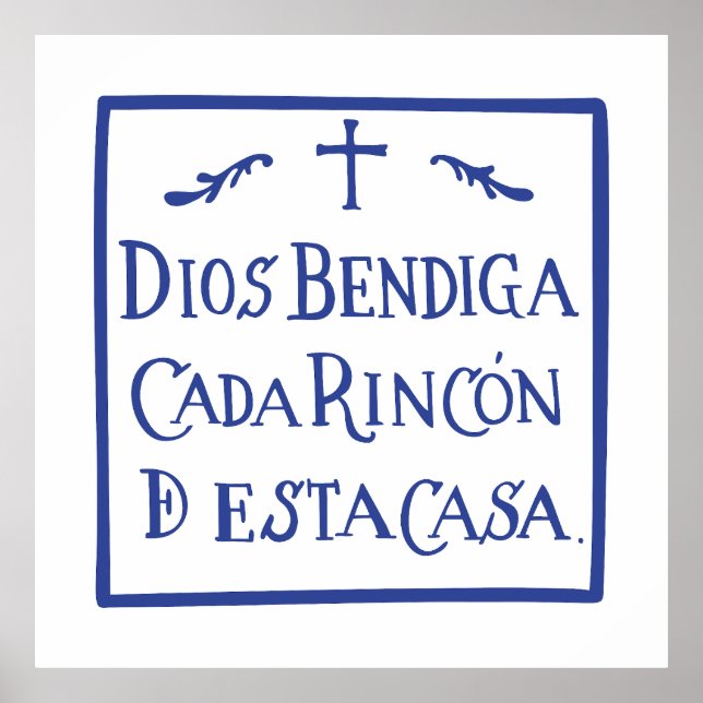 Dios bendiga cada rincon poster (Vorne)