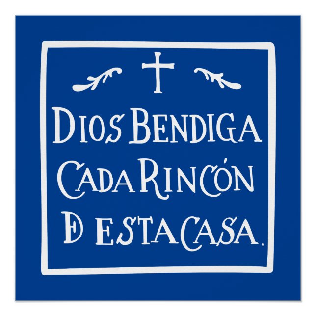 Dios bendiga cada rincon poster (Vorderseite)
