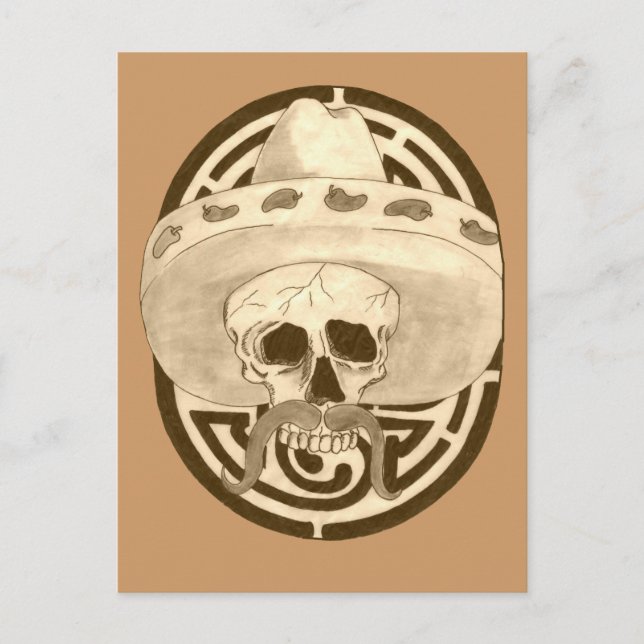 Dios de los Muertos, Typ !!! Postkarte (Vorderseite)