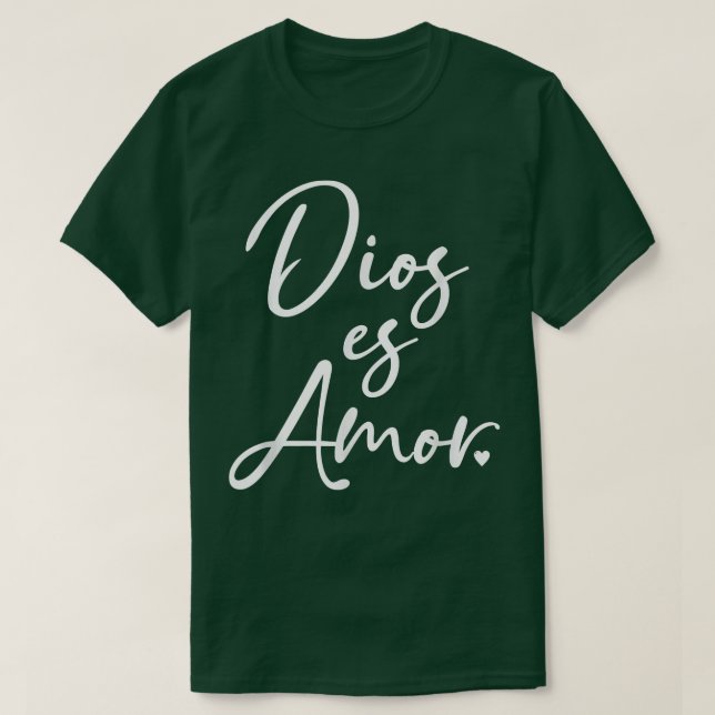 Dios es Amor T-Shirt Gott ist die Liebe Christlich (Design vorne)