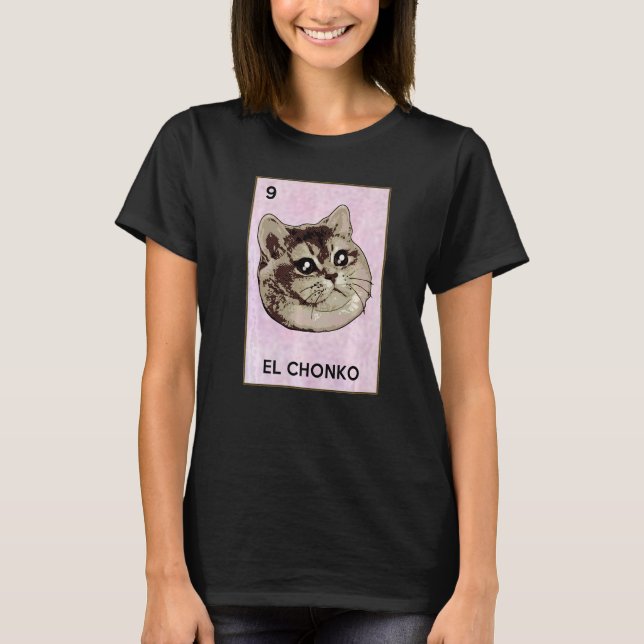 Dios Mio Oh Lord Chonk El Chonko Mexican Cat Meme T-Shirt (Vorderseite)