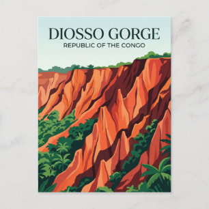 Diosso-Schlucht Republik Kongo Postkarte