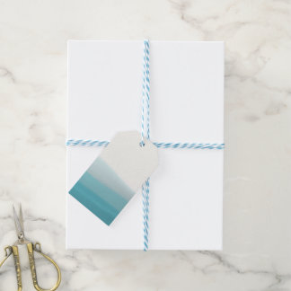 Dip Dye Blue Gift Tags Geschenkanhänger