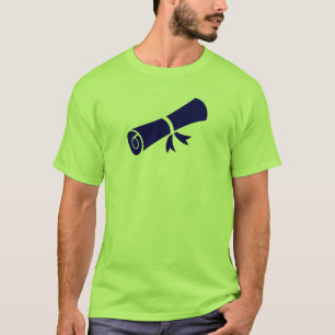 Diplom-Urkunde-Symbol für akademische Abschlussfei T-Shirt