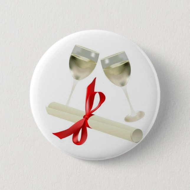 Diplom-/Wein-Gläser Button (Vorderseite)