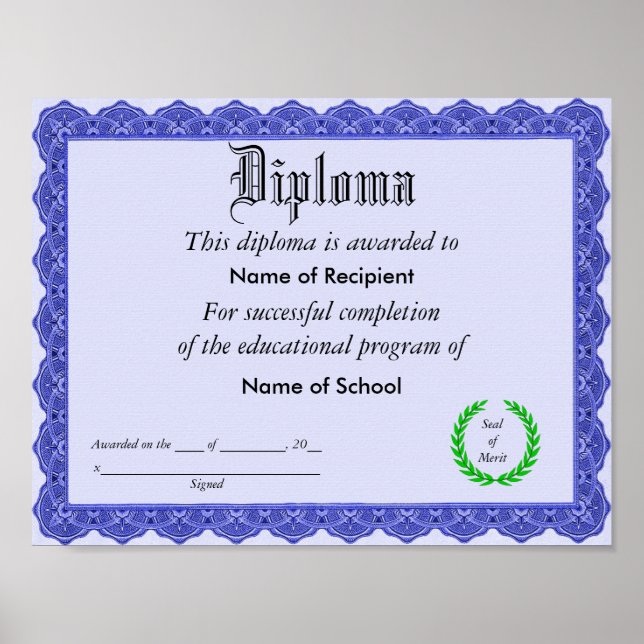 Diploma Poster (Vorne)