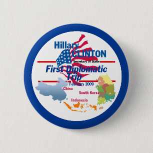 Diplomatischer Knopf Clintons Button