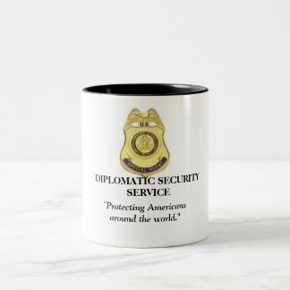 Diplomatischer Sicherheitsdienst - schützende Zweifarbige Tasse