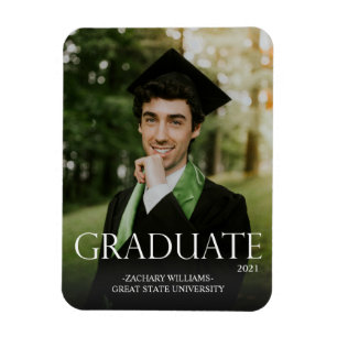 Diplômé 3M et graduation photo Magnet Darker